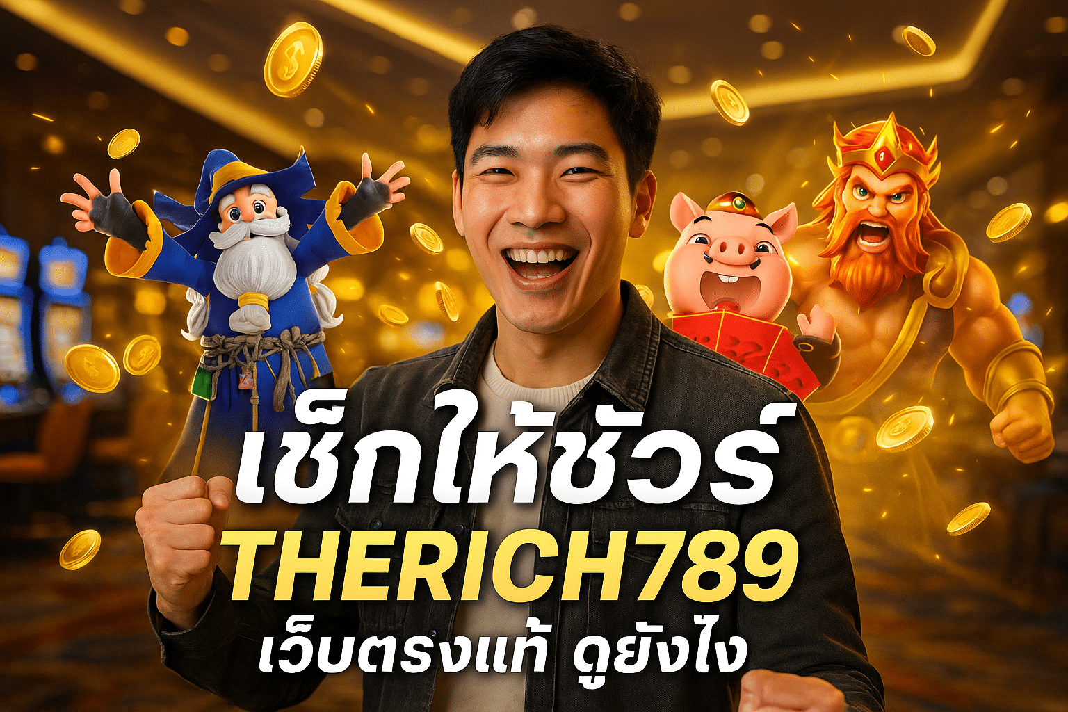 เช็กให้ชัวร์ THERICH789 เว็บตรงแท้ ดูยังไง