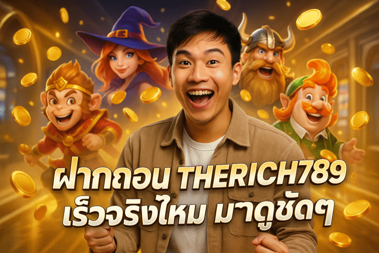 ฝากถอน THERICH789 เร็วจริงไหม มาดูชัดๆ